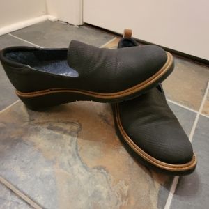 Dr. Scholls BEFree Black Snakeskin Design Size 8M Womens Loafers